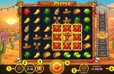 Cómo jugar Hot Pepper y entender sus premios