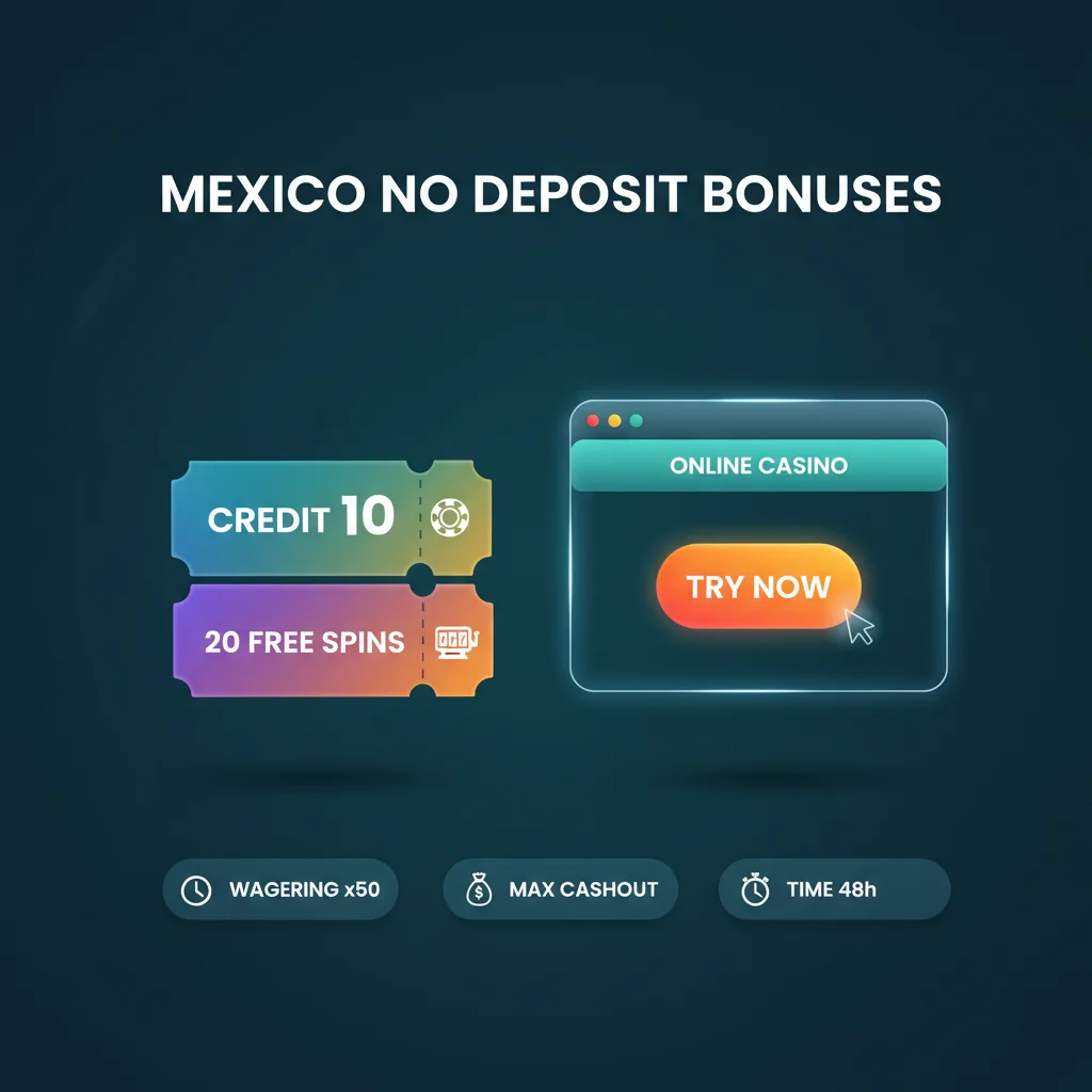 Bonos sin depósito en México: crédito y giros gratis para probar casinos online mid image